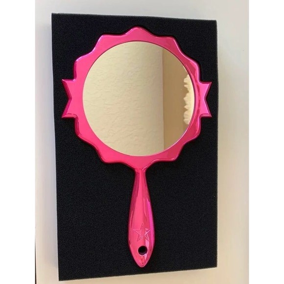 Jeffree Star Cosmetics Baby Pink Chrome Handheld Mirror - New In Box - V-Day - Picture 2 of 5